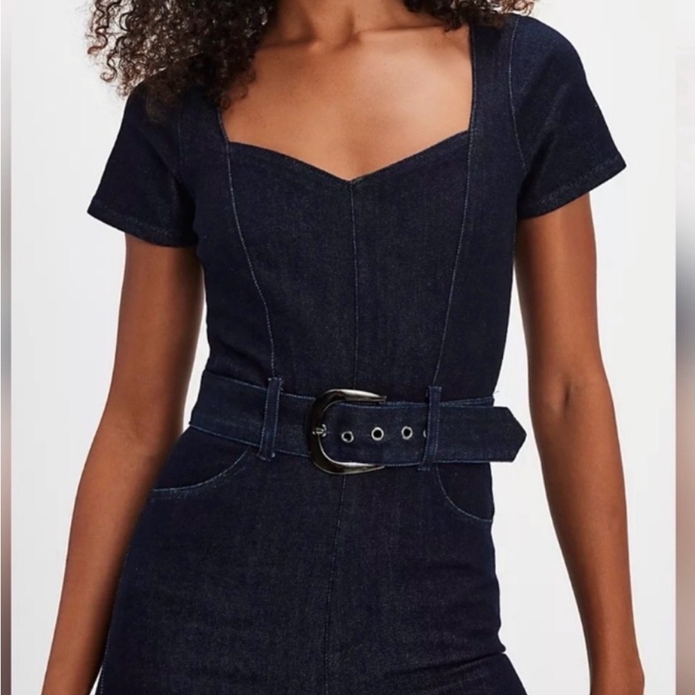Show Me Your MuMu Dark Denim Jumpsuit